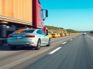 Jazda za ciężarówką – bezpieczny odstęp i jak go utrzymać bez rezygnacji z oszczędności energii