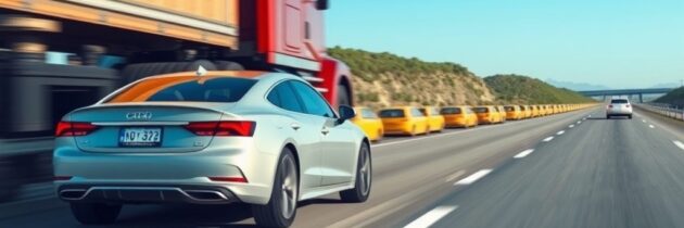 Jazda za ciężarówką – bezpieczny odstęp i jak go utrzymać bez rezygnacji z oszczędności energii