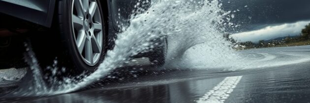 Jazda po kałużach samochodem – kiedy woda powoduje aquaplaning, utratę panowania i zalanie auta